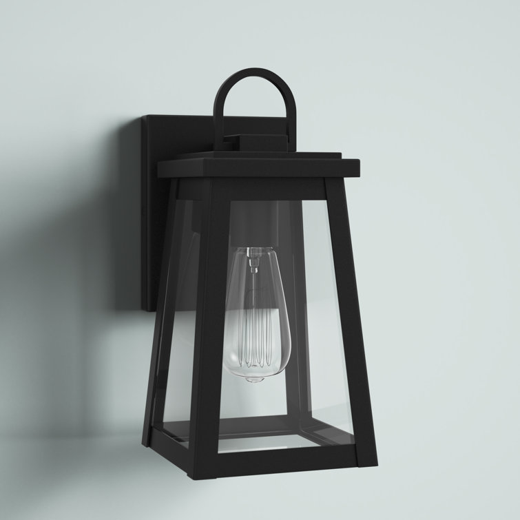 Founders Bronze Black 1-Light Outdoor Lantern with Dimmable Energy Star