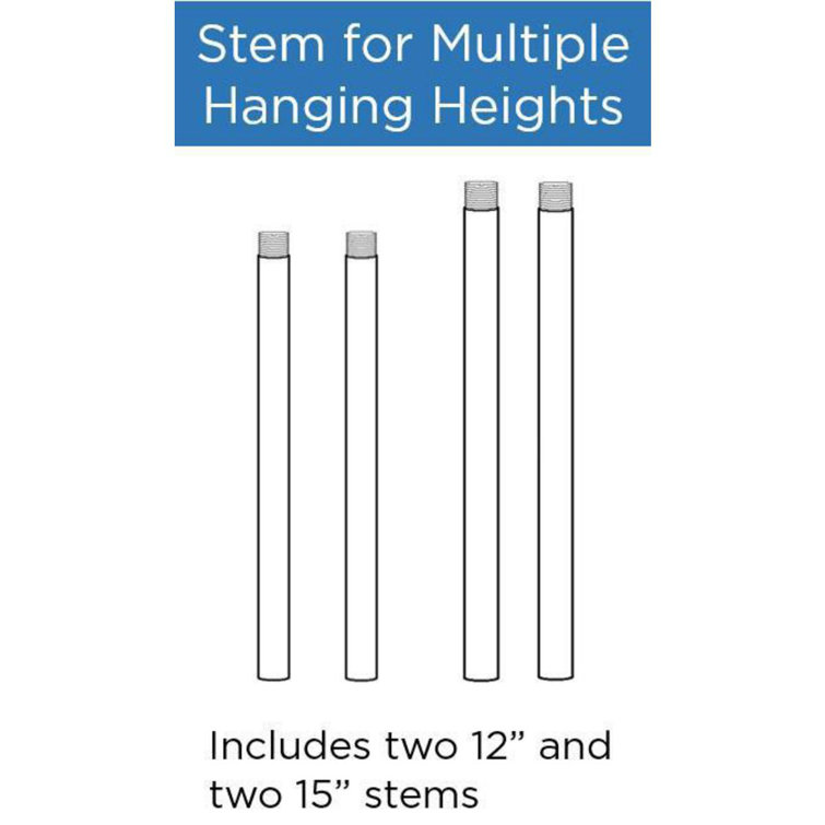 Graphite Metal 54-Inch Stem Extension Kit