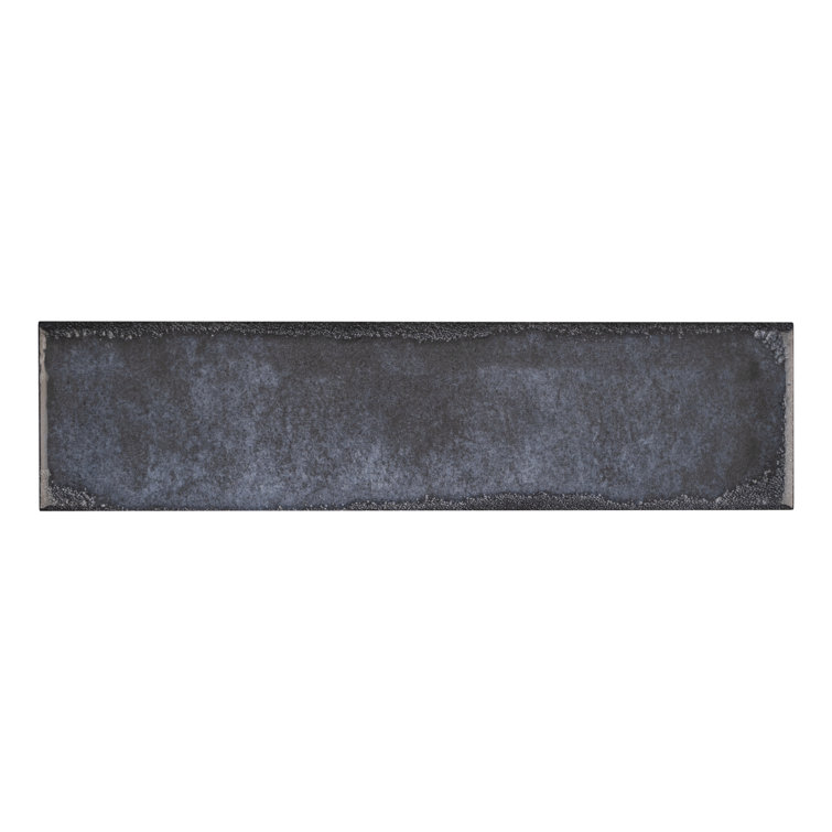 Azul Blue 3" x 12" Glossy Ceramic Subway Wall Tile