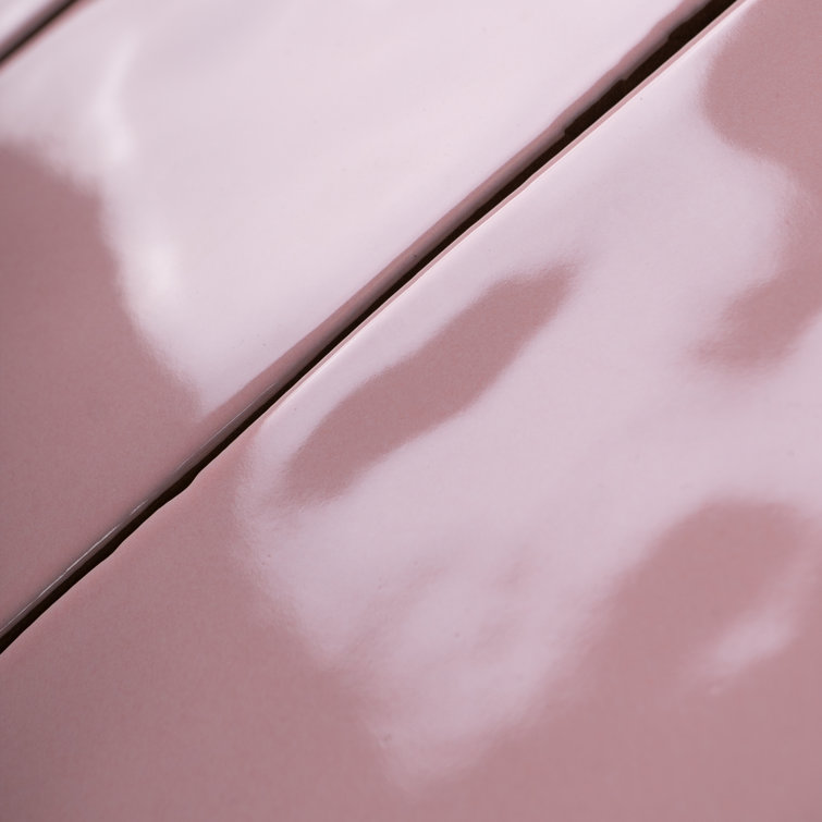 Borgo Pink Polished Porcelain Subway Wall and Floor Tile