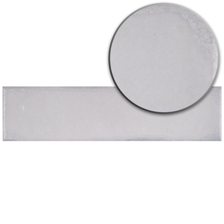 Blanco White Glossy Ceramic Subway Wall Tile 3" x 12"