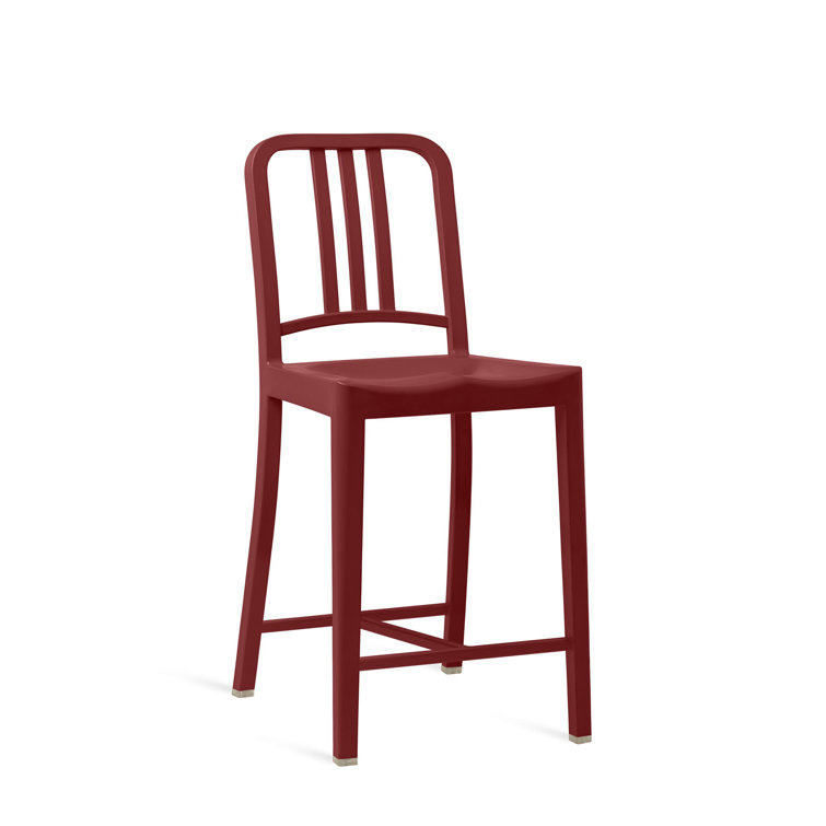Bordeaux Saddle Seat Acrylic Counter Stool - Eco-Friendly