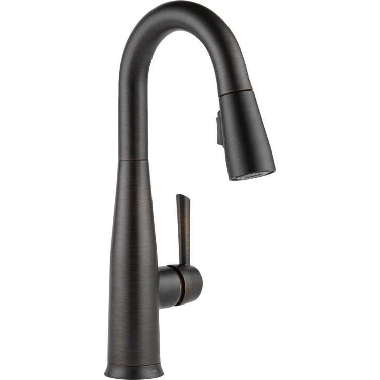 Transitional Pull-Out Spray Kitchen Faucet in Bronze Finish