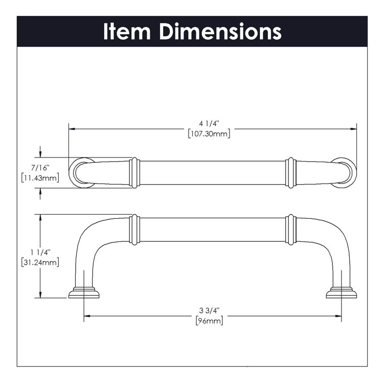 Stainless Steel Matte Cabinet Handle with Mounting Hardware