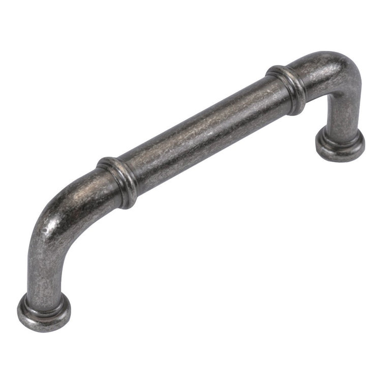 Cottage Black Nickel Rectangular Cabinet Pulls with Mounting Hardware