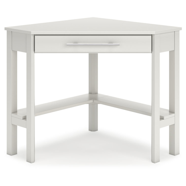 Ashley Grannen 42" Modern White Wood Home Office Desk with Drawer