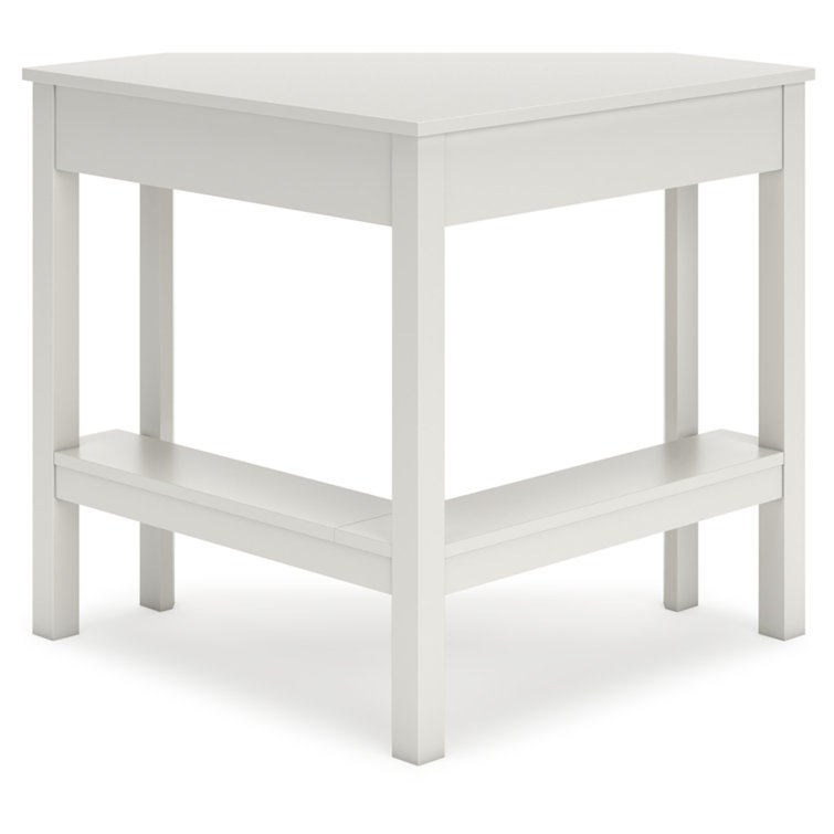 Ashley Grannen 42" Modern White Wood Home Office Desk with Drawer