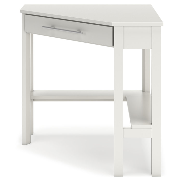 Ashley Grannen 42" Modern White Wood Home Office Desk with Drawer