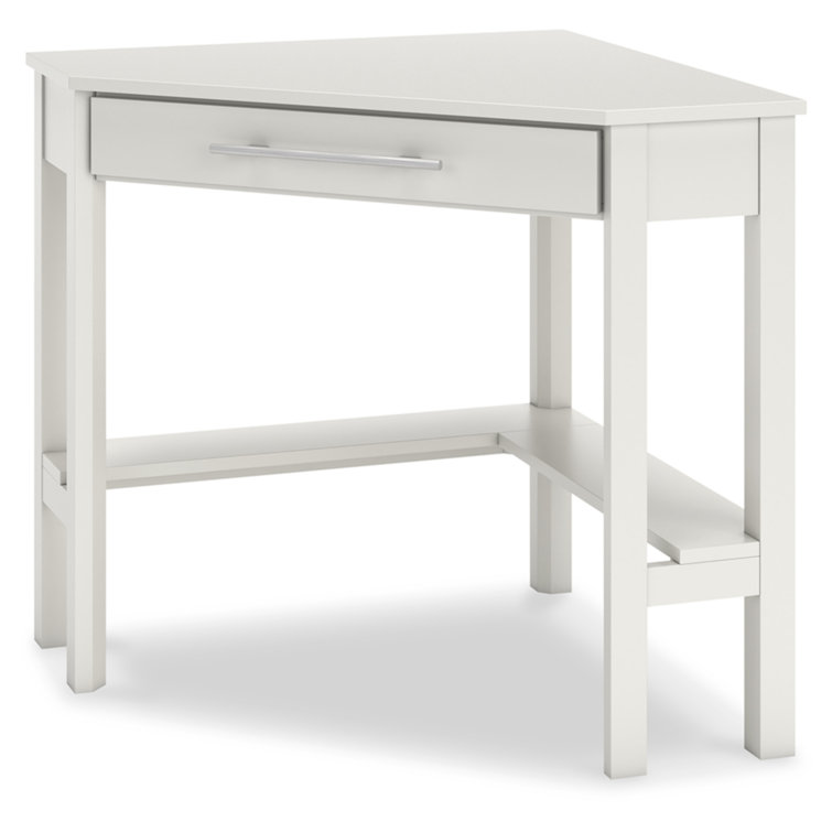 Ashley Grannen 42" Modern White Wood Home Office Desk with Drawer