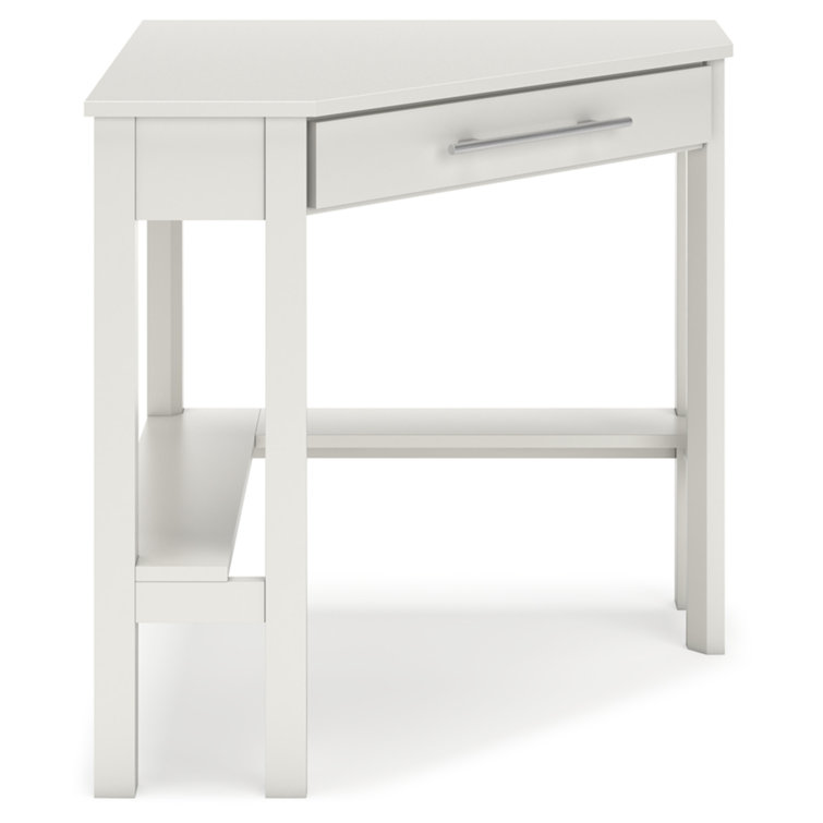 Ashley Grannen 42" Modern White Wood Home Office Desk with Drawer
