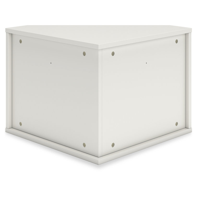 Ashley Grannen 42" Modern White Wood Home Office Desk with Drawer