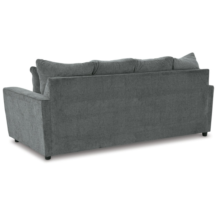 Ashley Stairatt Contemporary Gray Plush Chenille Sofa