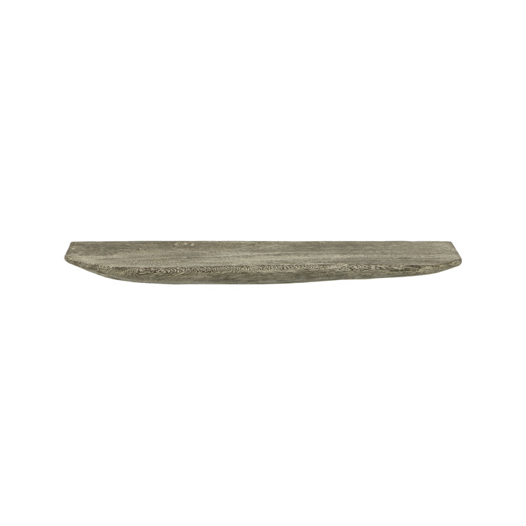 Large Gray Stone Live-Edge Floating Wall Shelf