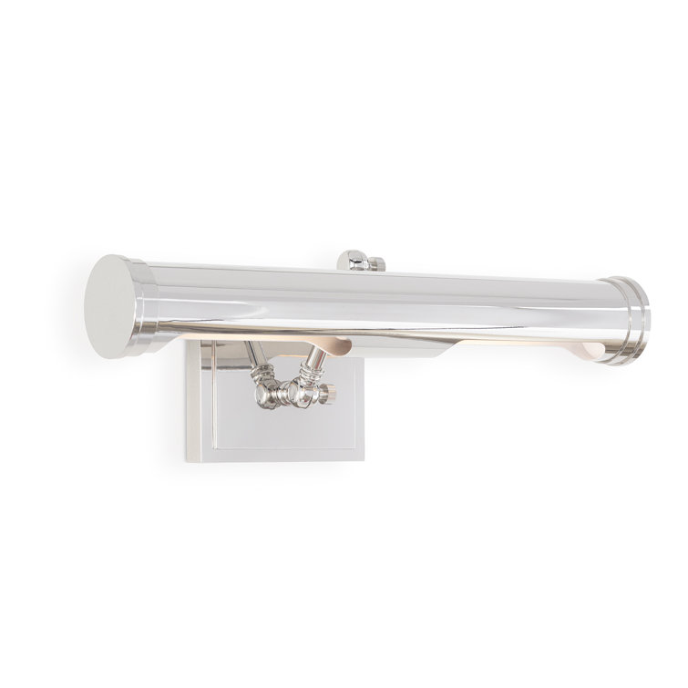 Tate Polished Nickel Double-Capped 2-Light Picture Wall Light