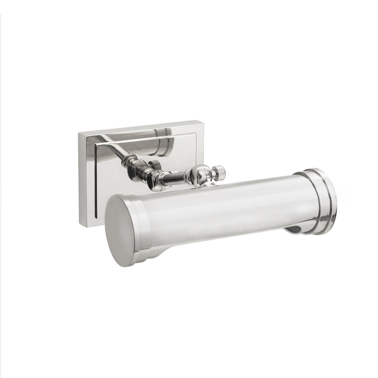 Polished Nickel Dimmable Wall Picture Light with Plug