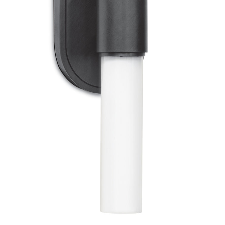 Dixon Double-Light Oil Rubbed Bronze Sconce with Opal Glass Shade