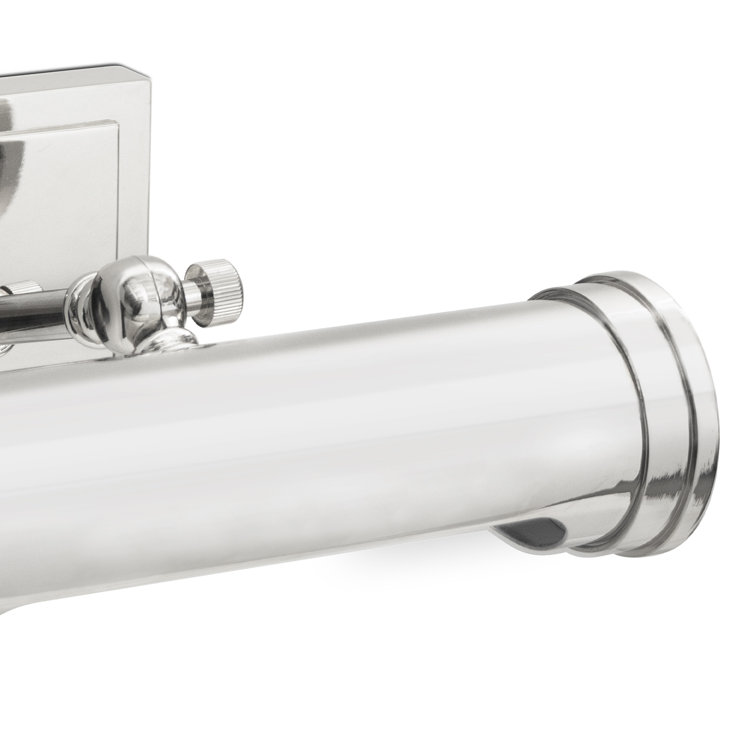 Polished Nickel Dimmable Wall Picture Light with Plug