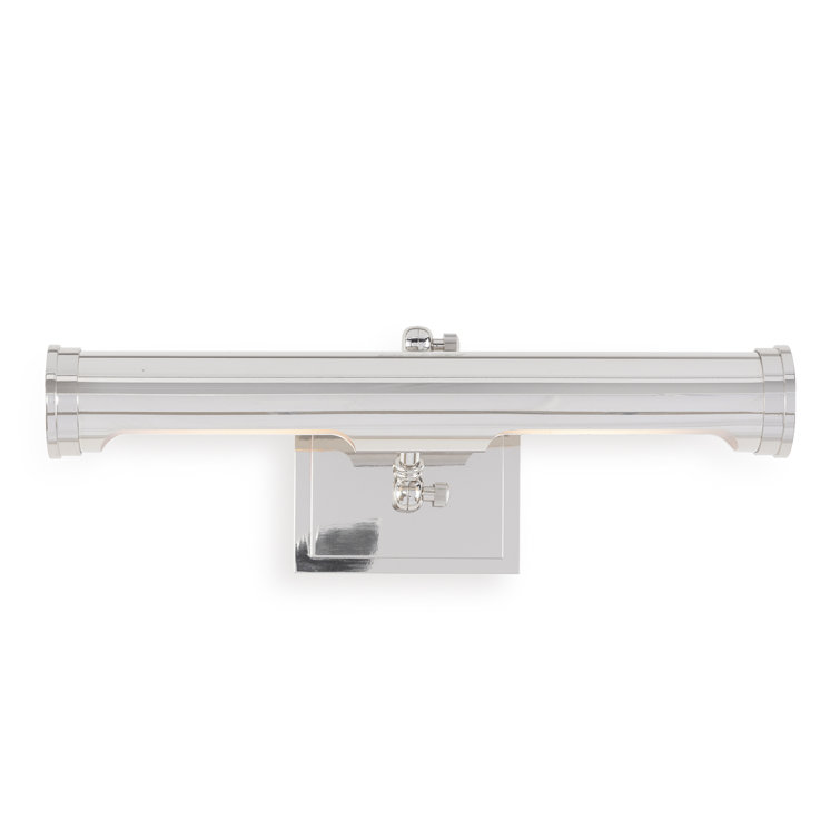 Tate Polished Nickel Double-Capped 2-Light Picture Wall Light