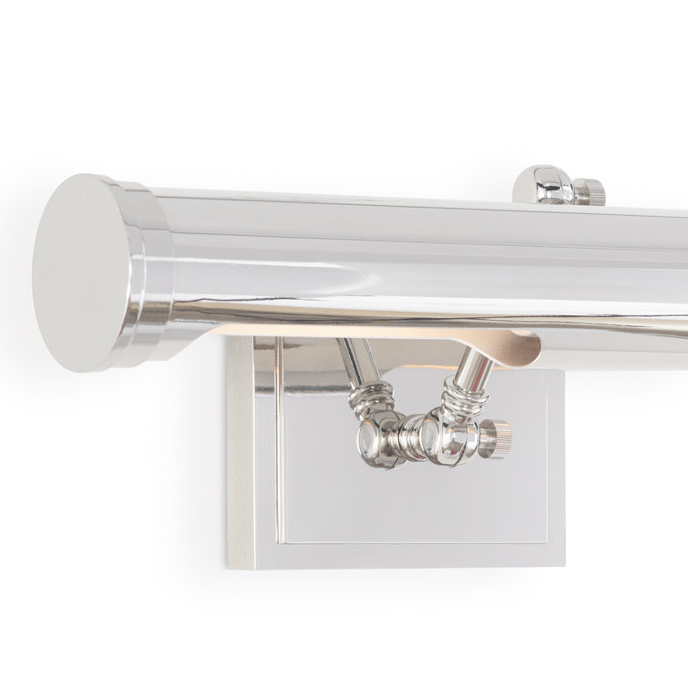 Tate Polished Nickel Double-Capped 2-Light Picture Wall Light