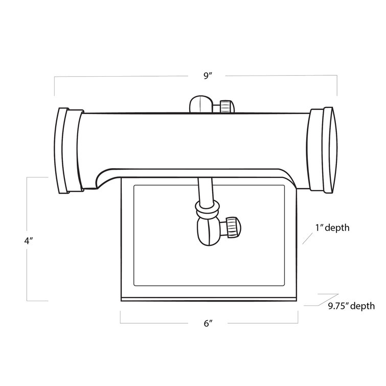 Polished Nickel Dimmable Wall Picture Light with Plug
