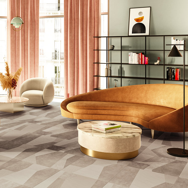 Taupe Large Format Matte Porcelain Floor and Wall Tile