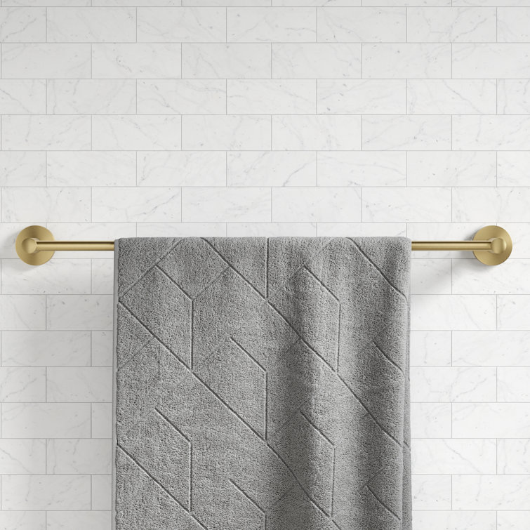 Elie 24-Inch Brushed Gold Wall Mounted Towel Bar