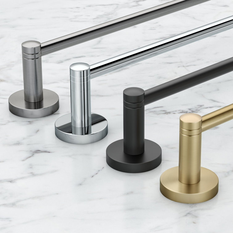 Elie 24-Inch Brushed Gold Wall Mounted Towel Bar