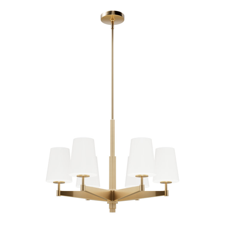 Alturas Gold Nolita 6-Light Glamorous Indoor Chandelier
