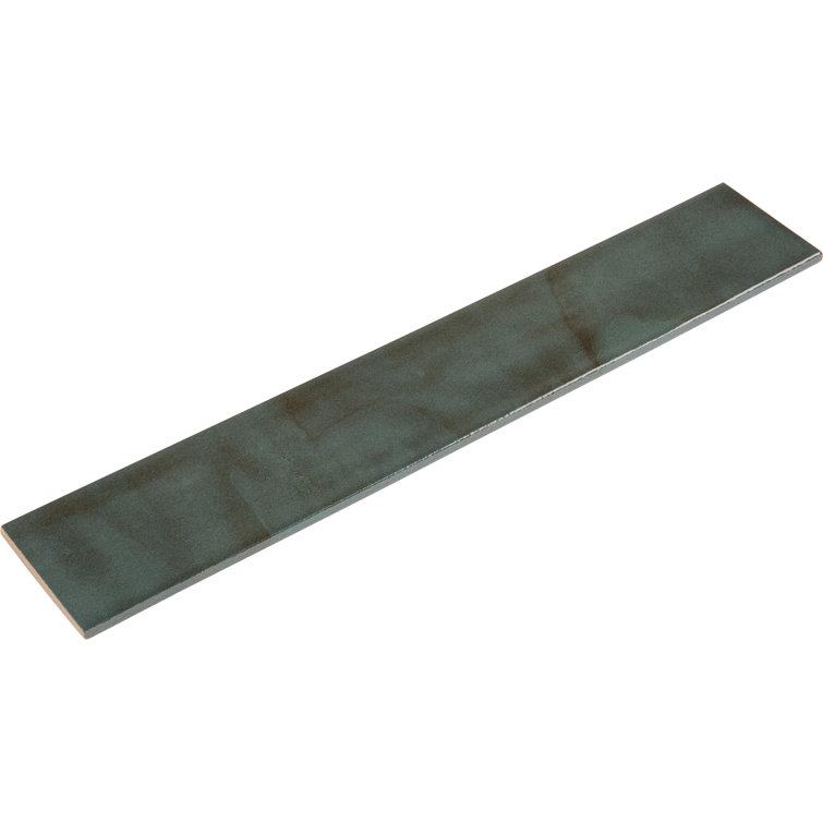 Uno 3" x 16" Blue Glazed Porcelain Subway Tile