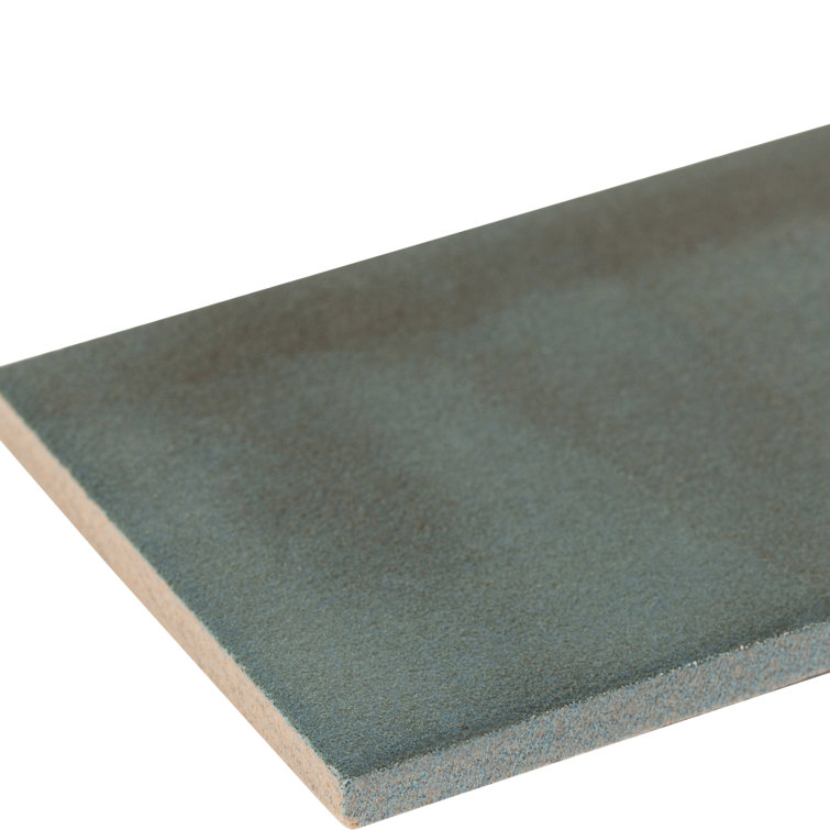 Uno 3" x 16" Blue Glazed Porcelain Subway Tile