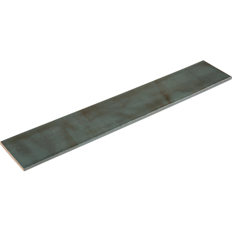 Uno 3" x 16" Blue Glazed Porcelain Subway Tile