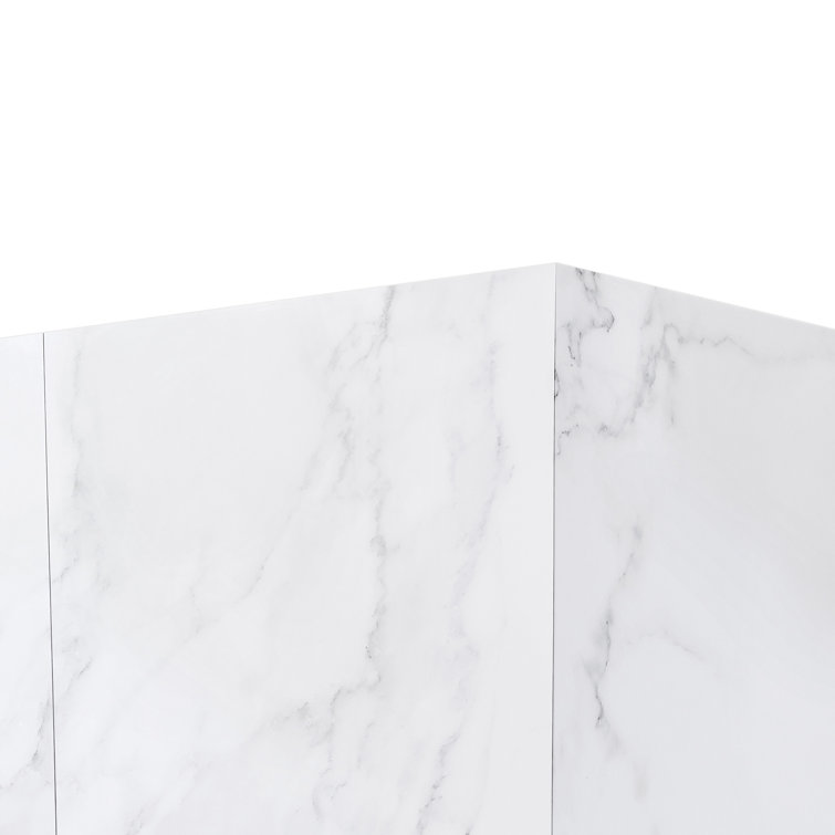 Carrara Marble 60'' x 80'' Shower Wall Kit