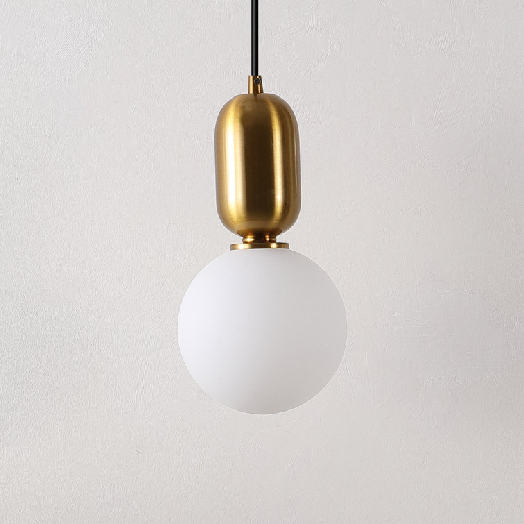 Amagiri 6" Assorted Glass Globe Pendant Light Set with LED