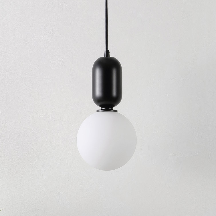 Amagiri 6" Assorted Glass Globe Pendant Light Set with LED