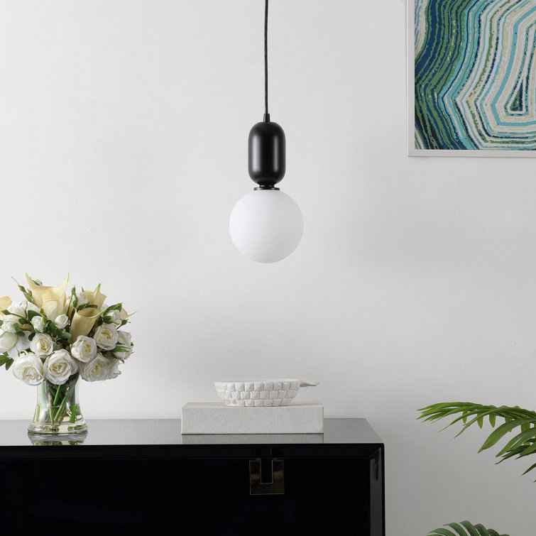 Amagiri 6" Assorted Glass Globe Pendant Light Set with LED