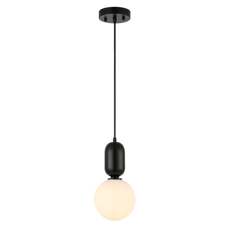 Amagiri 6" Assorted Glass Globe Pendant Light Set with LED