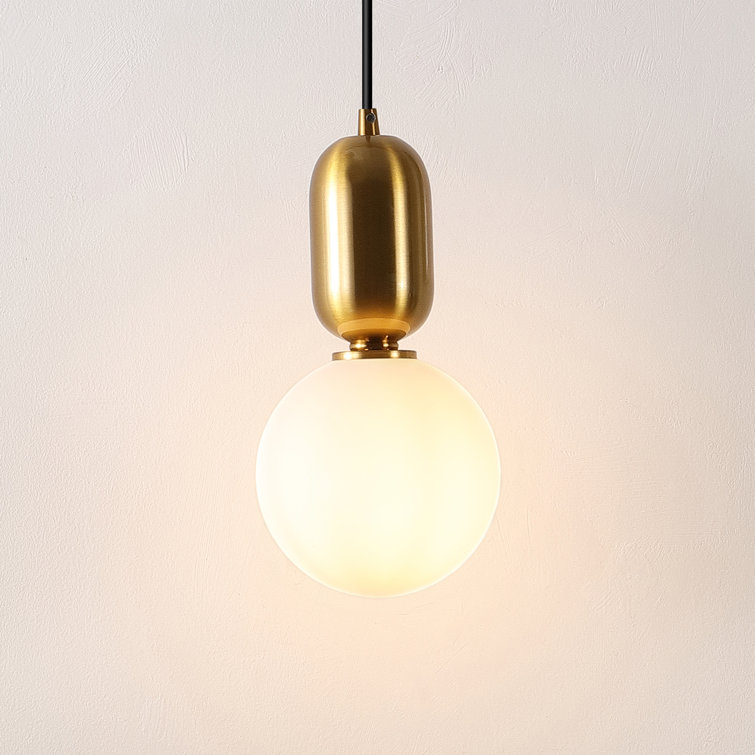 Amagiri 6" Assorted Glass Globe Pendant Light Set with LED