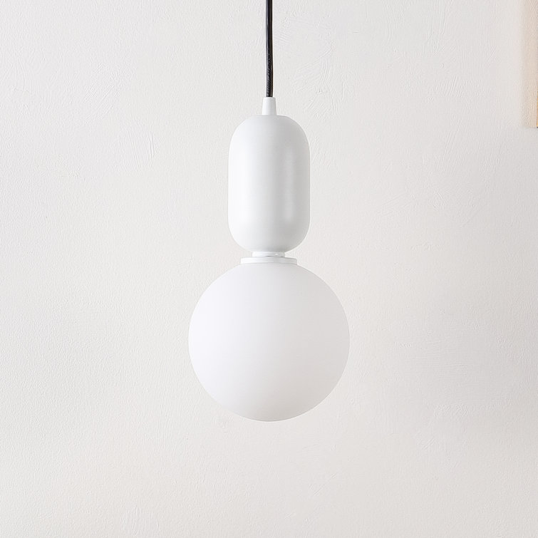 Amagiri 6" Assorted Glass Globe Pendant Light Set with LED