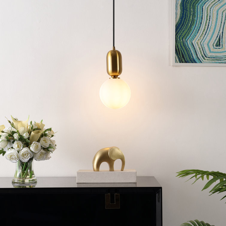 Amagiri 6" Assorted Glass Globe Pendant Light Set with LED