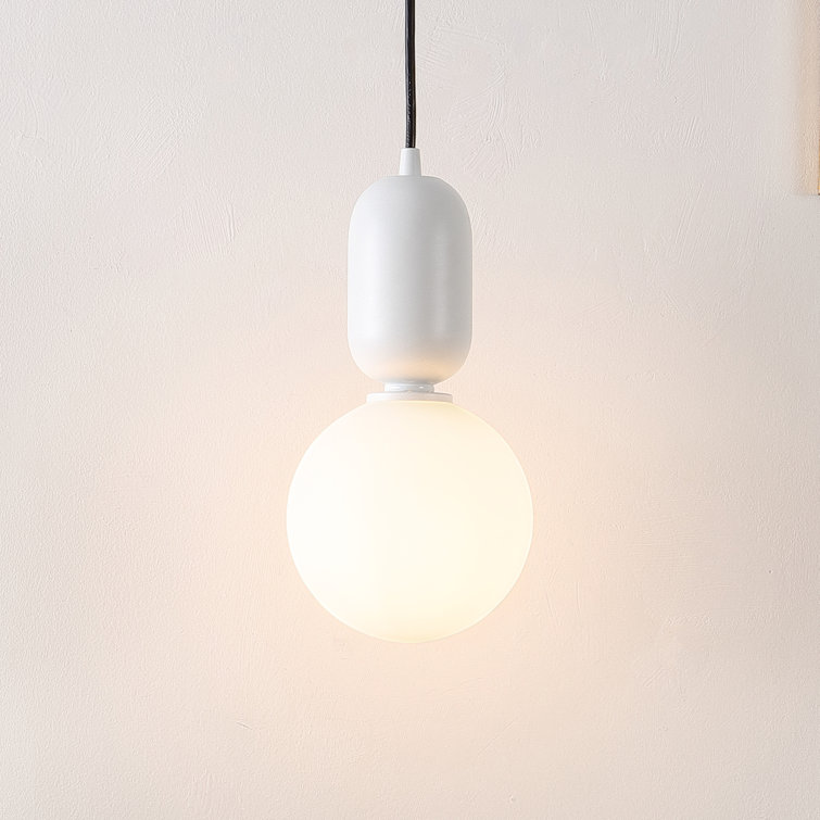 Amagiri 6" Assorted Glass Globe Pendant Light Set with LED