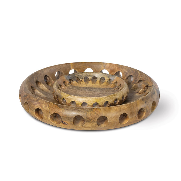 Savior Small Natural Handcrafted Mango Wood Bowl