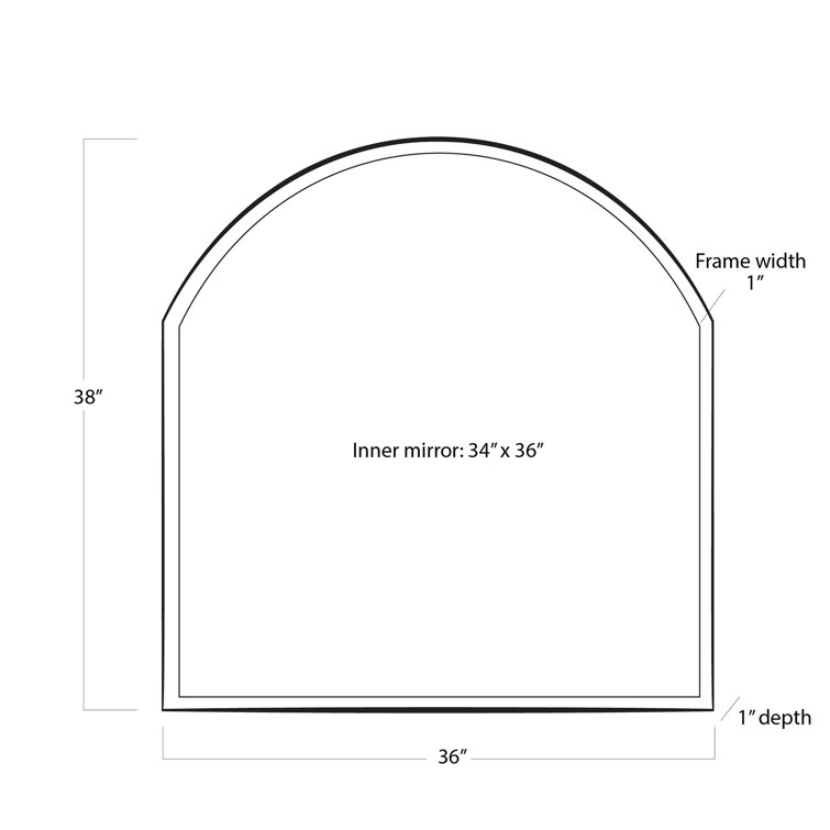 Rectangular Silver Nickel Steel Minimalist Accent Mirror