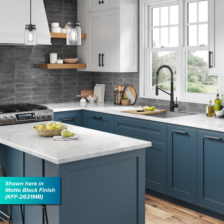 Spot-Free Stainless Steel Pull-Down Kitchen Faucet with Spray