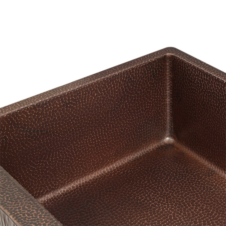 33'' Oil Rubbed Bronze Copper Farmhouse Drop-in Sink