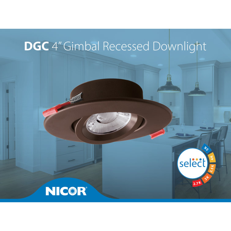 4-Inch Oil-Rubbed Bronze Adjustable LED Recessed Downlight