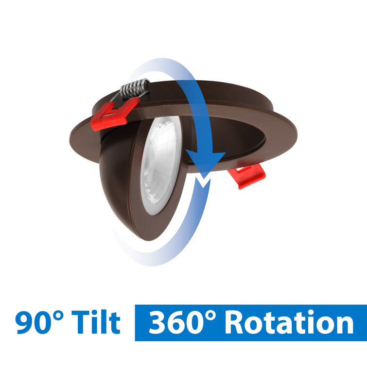 4-Inch Oil-Rubbed Bronze Adjustable LED Recessed Downlight