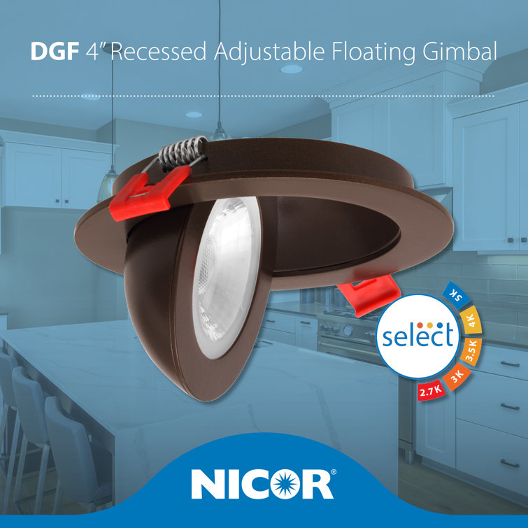 4-Inch Oil-Rubbed Bronze Adjustable LED Recessed Downlight