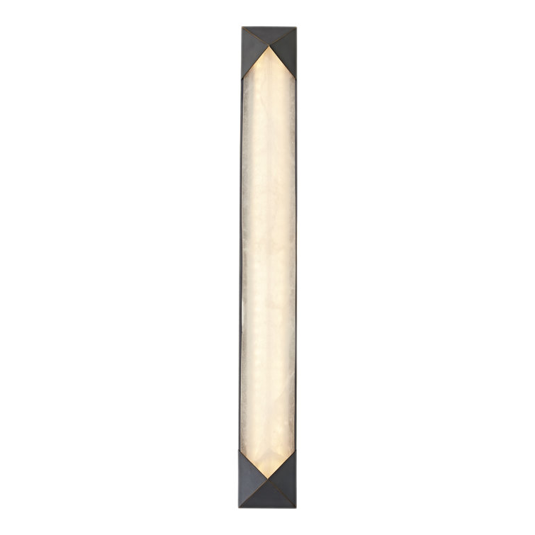 Caesar Urban Bronze Alabaster LED Bath Sconce