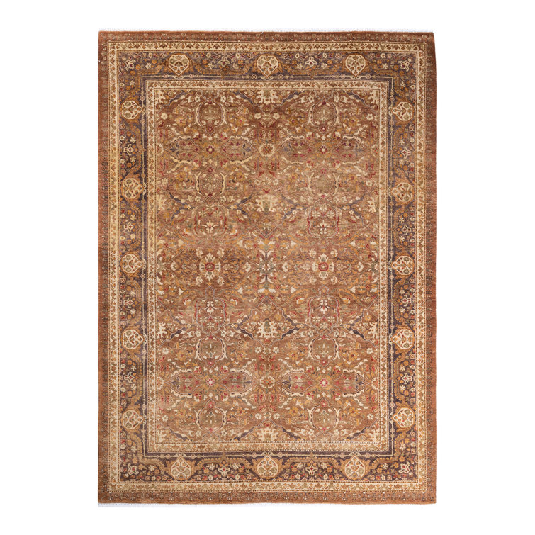 Hand-Knotted Multicolor Wool Oriental Area Rug 6'3" x 8'9"
