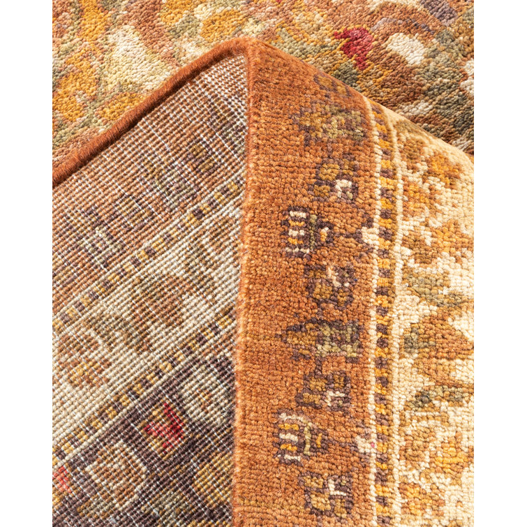 Hand-Knotted Multicolor Wool Oriental Area Rug 6'3" x 8'9"